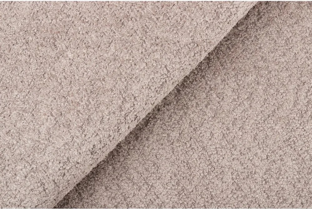 Modul pentru canapea maro deschis cu tapițerie din stofă bouclé (cu colț pe partea stângă ) Roxy – Scandic