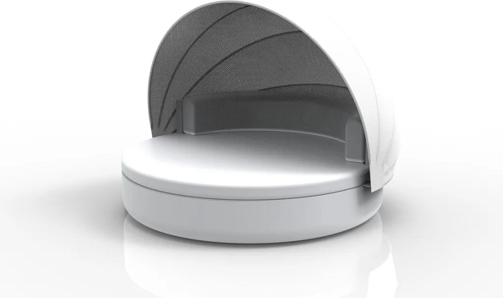 Pat de zi modern cu spatar fix si parasolar lounge ULM