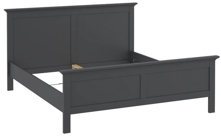 Pat matrimonial gri 160x200 cm Paris – Tvilum