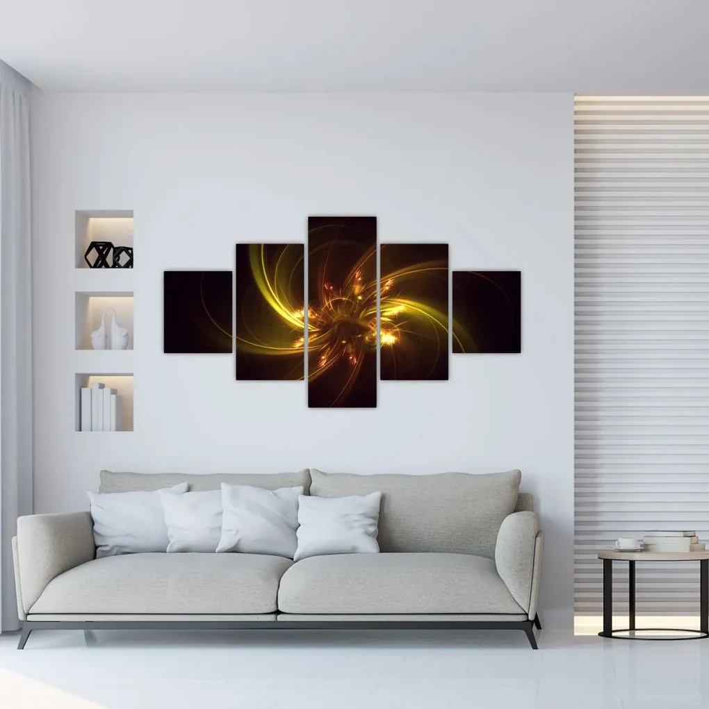 Tablou - abstracție cu elice (125x70 cm), în 40 de alte dimensiuni noi