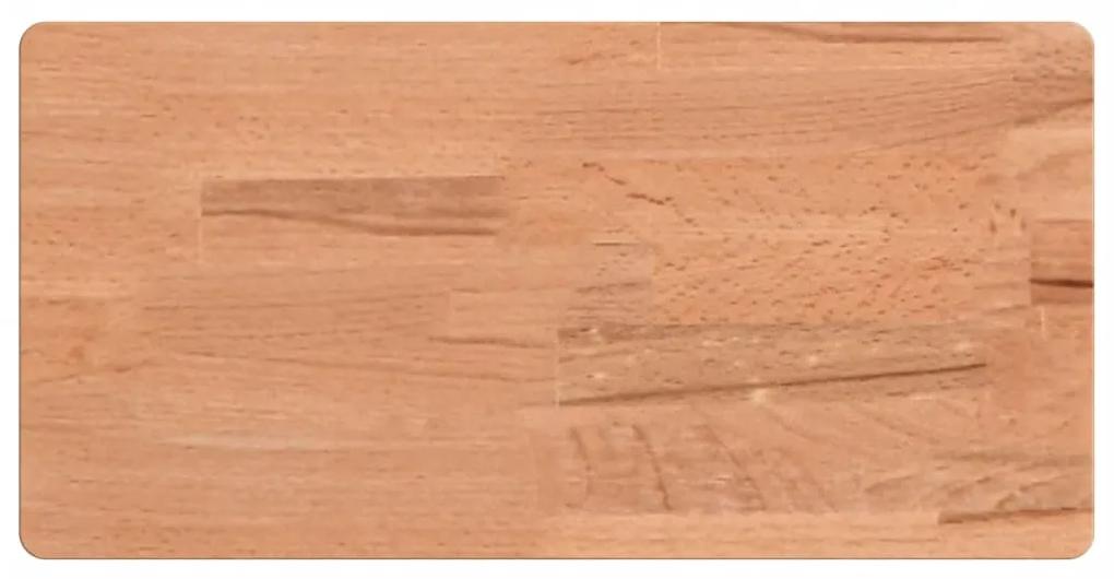356029 vidaXL Raft de perete, 40x20x4 cm, lemn masiv de fag