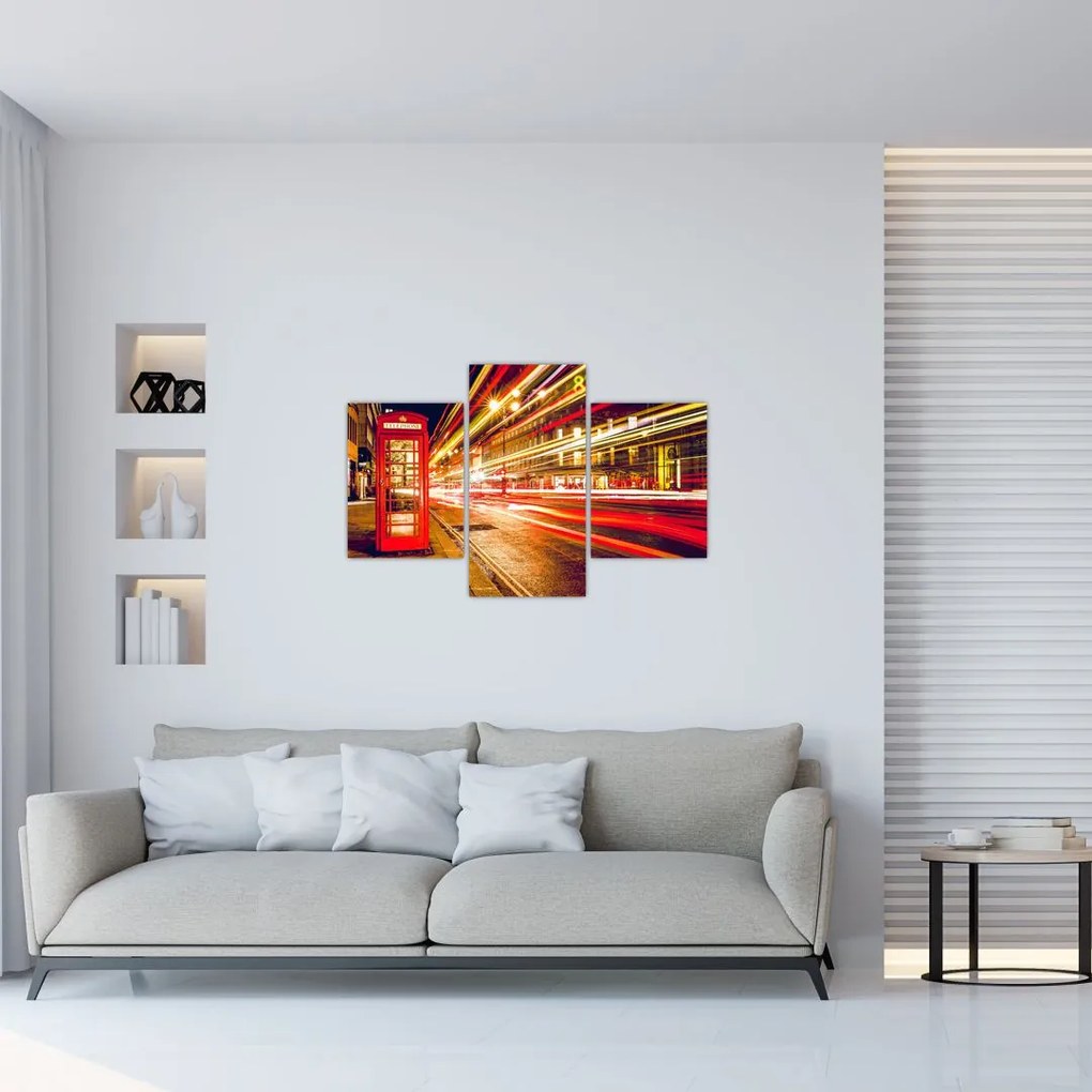 Tablou cu căsuța telefonică roșie din Londra (90x60 cm)