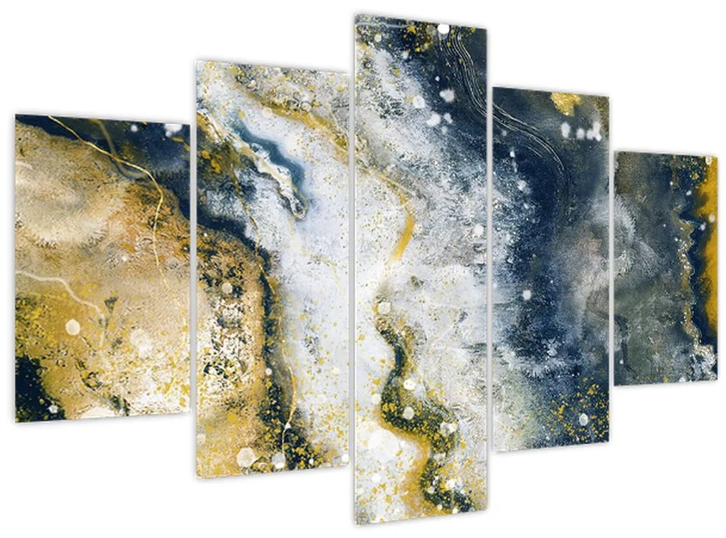 Tablou - Abstract auriu (150x105 cm)