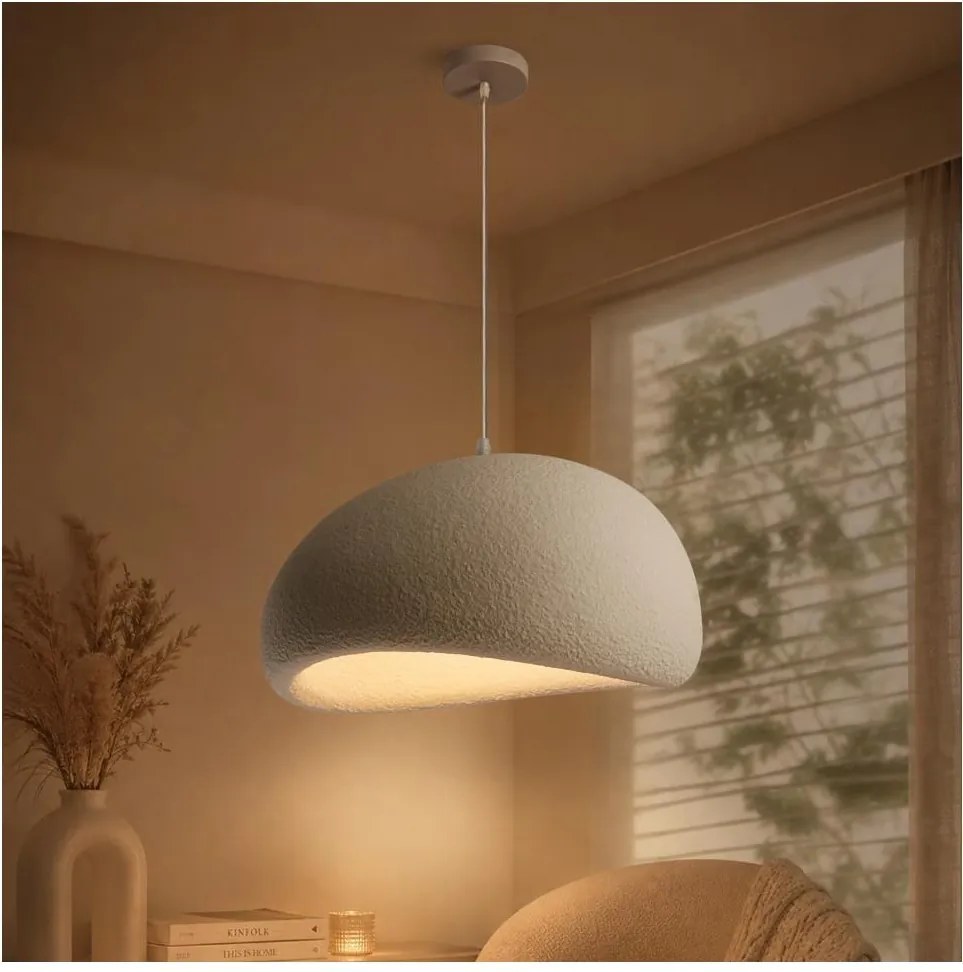 BRILAGI - Lampă suspendată pe cablu WABI SABI 1xE27/60W/230V Ø 50 cm albă