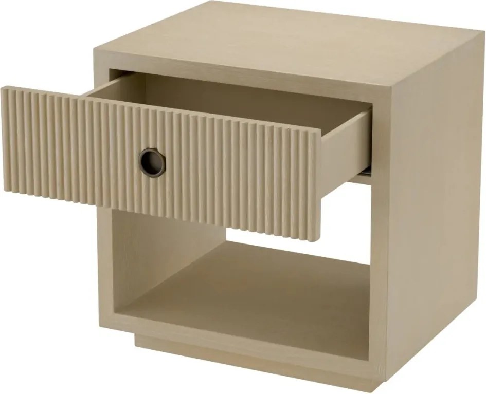 Noptiera design LUX, Furnir de stejar albit, Dimitrios