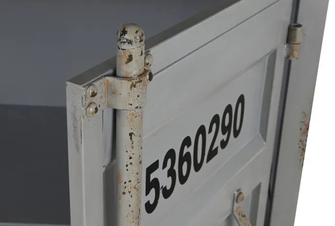 Bufet, gri, din metal, stil industrial, Cargo