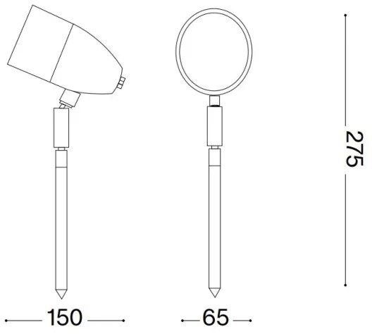Lampă de exterior Ideal Lux INSIDE 1xG9/15W/230V 27,5 cm IP54 maro