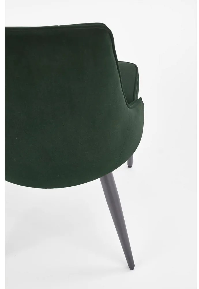 Scaun de bucaterie Marien, verde/negru