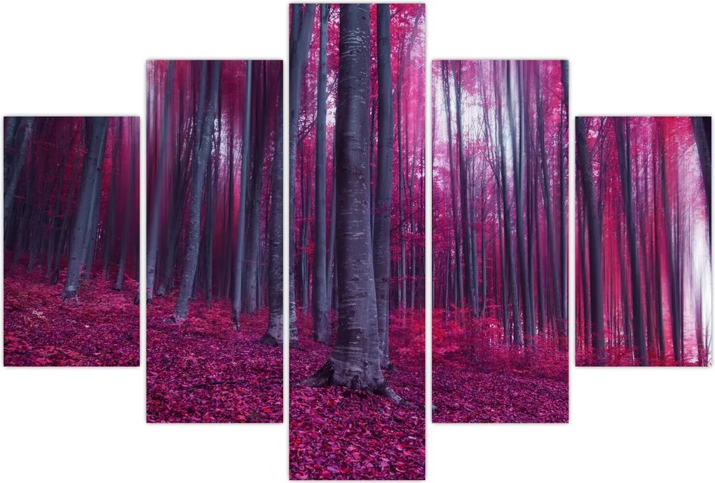 Tablou - Pădurea roz (150x105 cm)