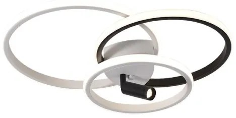 Plafonieră LED dimabilă LED/70W/230V 3000-6500K alb/negru + telecomandă