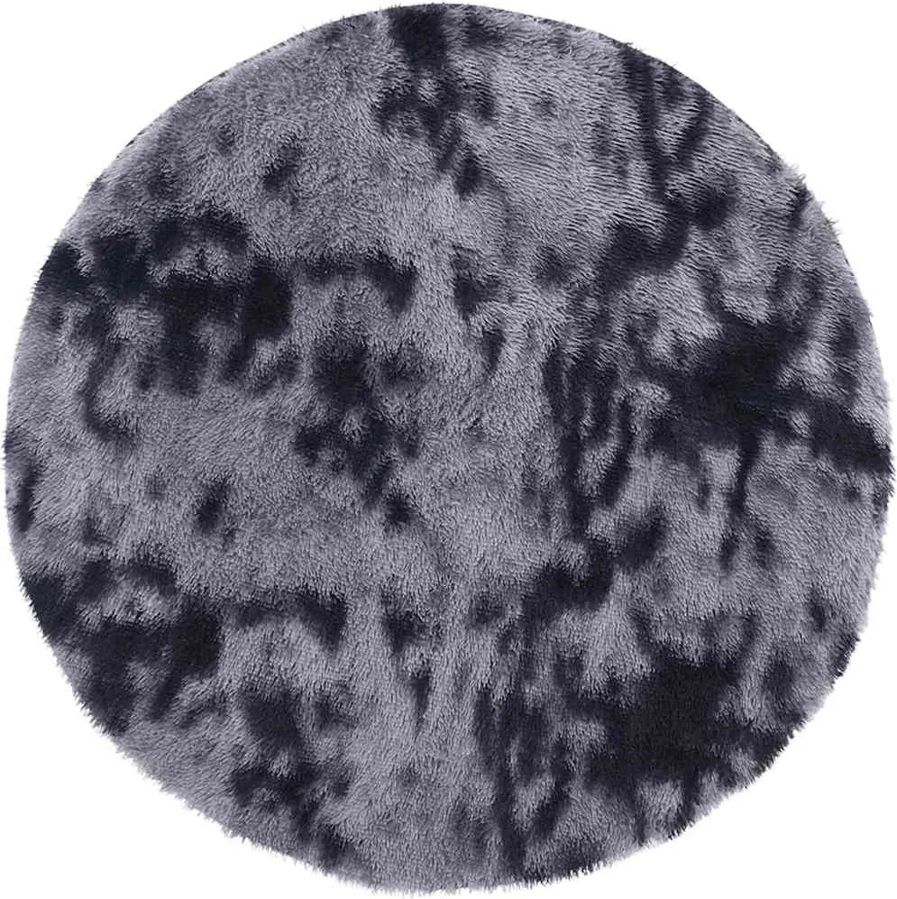 vidaXL Covor shaggy cu pom înalt, NAVARRA, gri închis, 200x200 cm