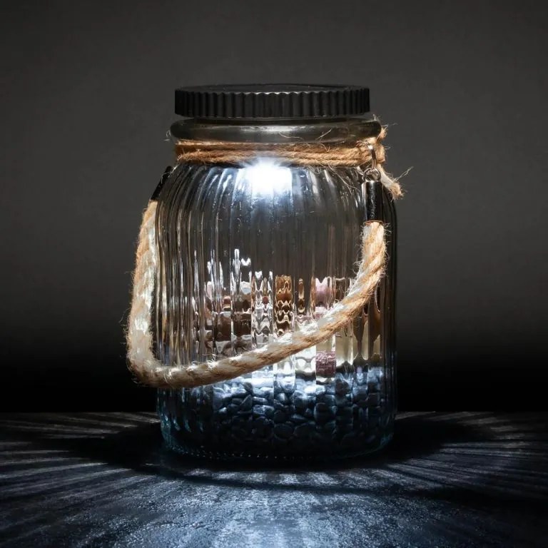 Set de lumini solare, 3 LED-uri, plastic, alb rece, 3 buc