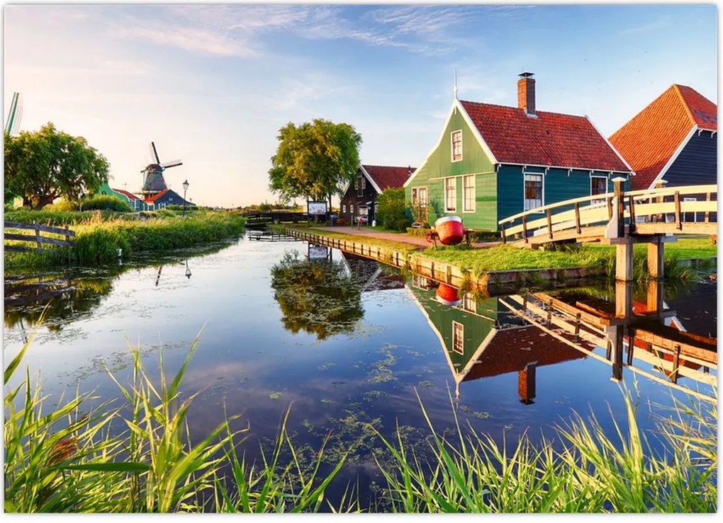 Tablou cu mori din Olanda (70x50 cm)