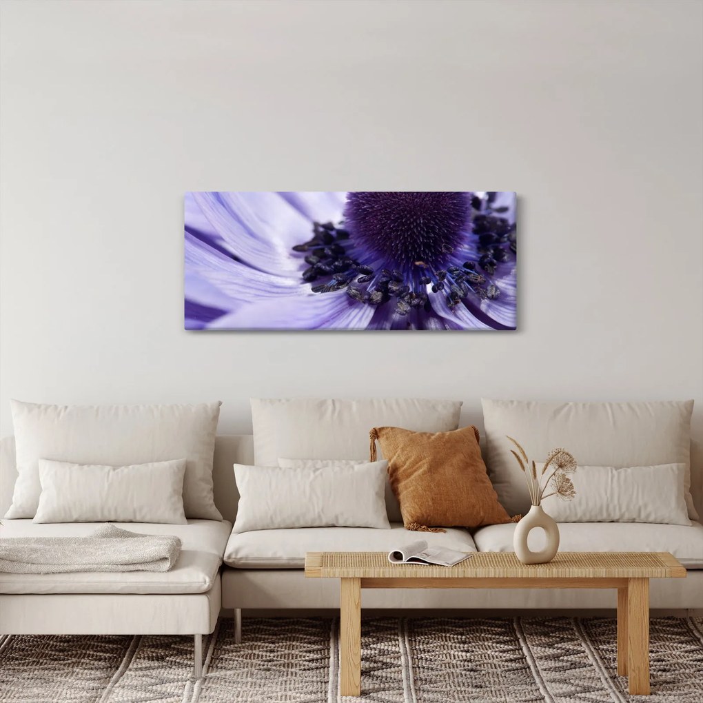 Tablou - Floare mov (120x50 cm)