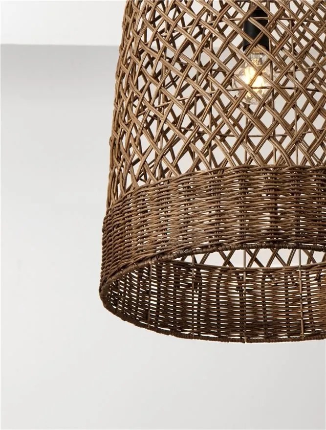 Lustra/Pendul ratan design natural SOLITA maro