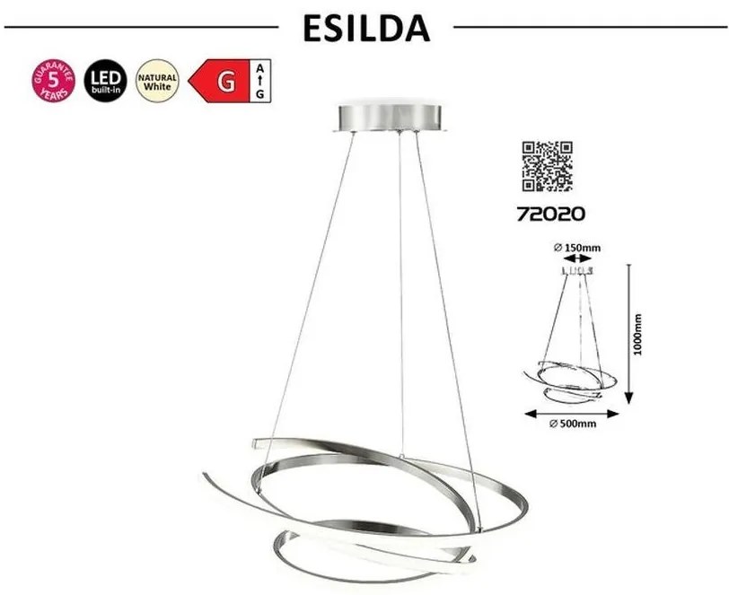 Lustra LED suspendata design modern Esilda
