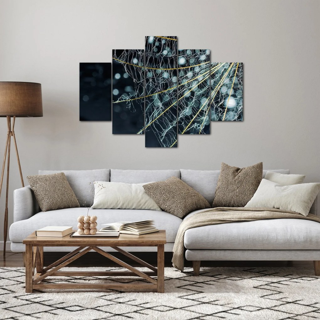 Tablou - Floare cu pânză de pâianjen (150x105 cm)