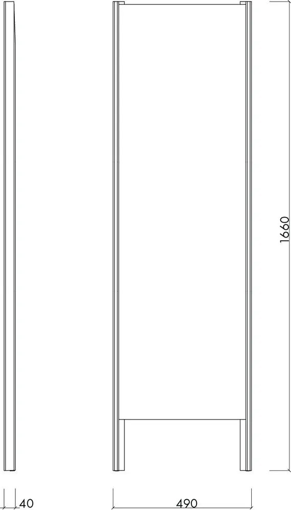 Oglindă de podea 49x166 cm Lun – noo.ma