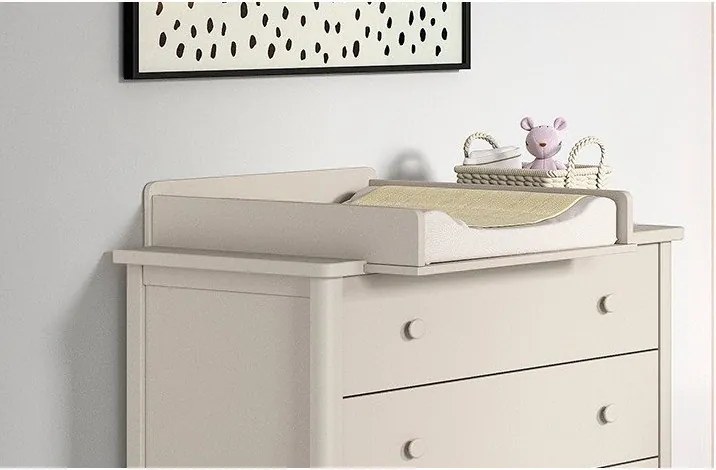 Comodă de copii bej cu masă de schimbat 89x90x55 cm Swingo – Vipack