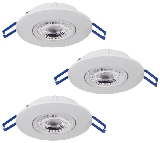 SET 3x corp de iluminat LED încastrat Eglo 75763 ZUJAR LED/3,4W/230V alb