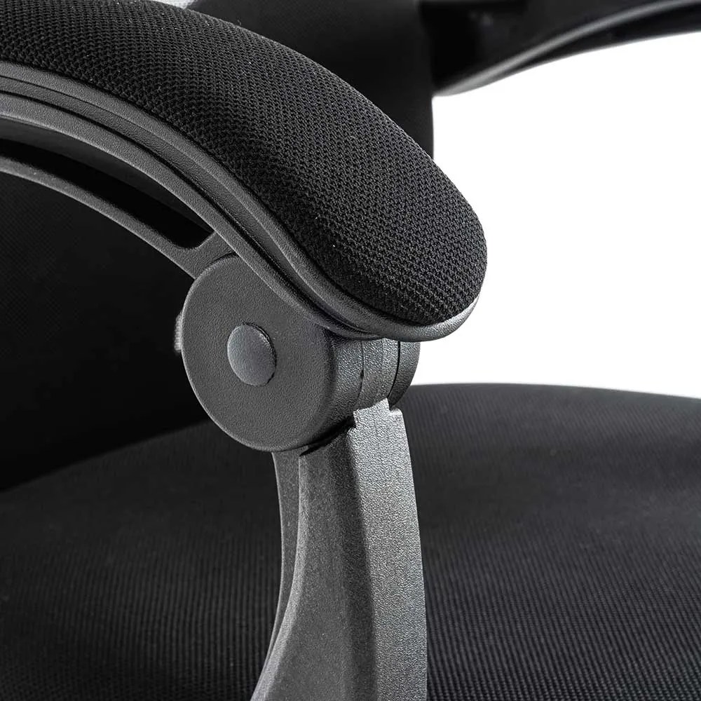 Scaun tip gaming din mesh negru, cu spatar rabatabil ergonomic OFF 434