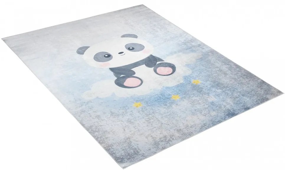 Covor pentru copii cu un panda drăguț pe un nor Lăţime: 80 cm | Lungime: 150 cm