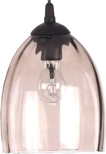 BRILAGI - Lampă de masă WOOD GLASS 1xE27/40W/230V maro/negru/bej fumuriu