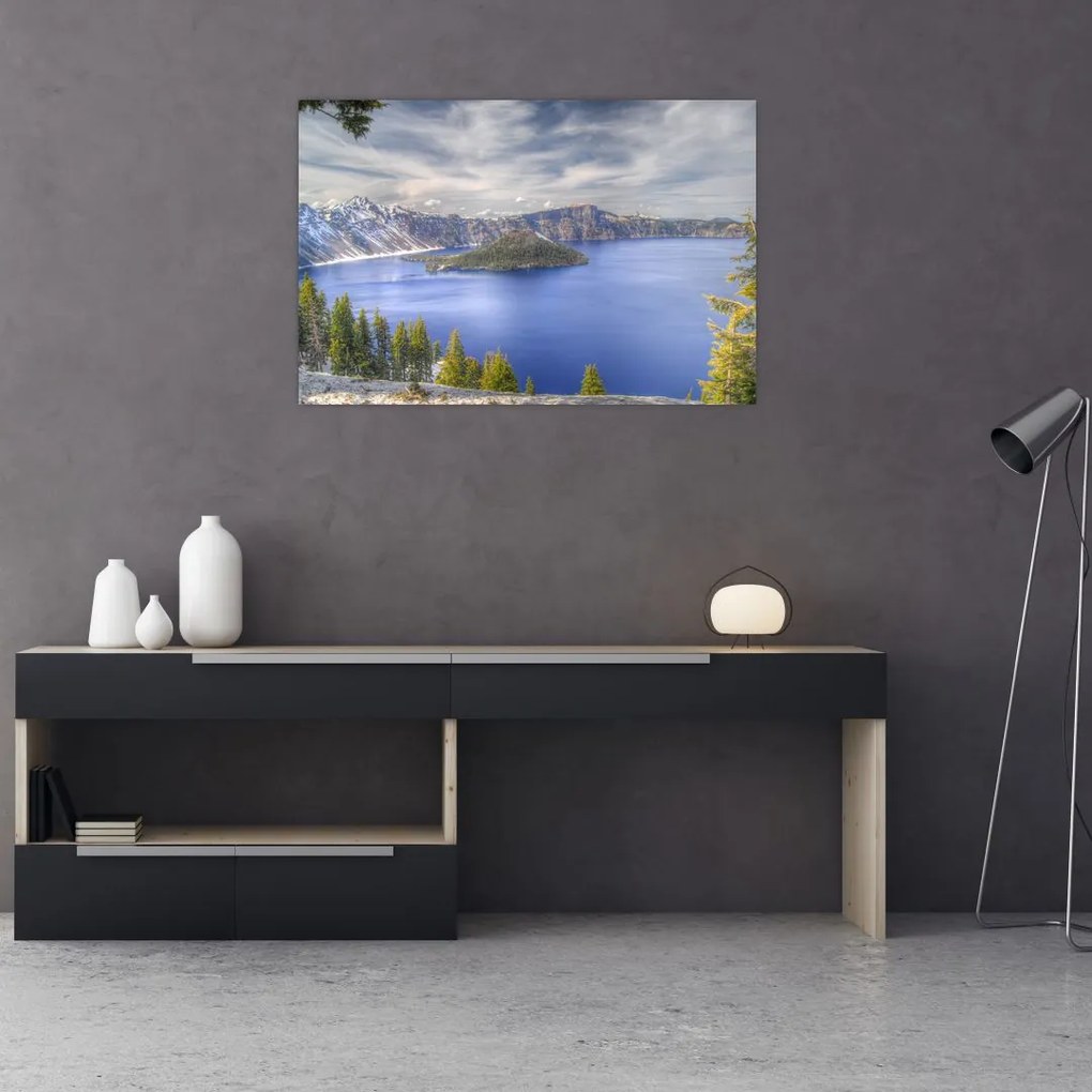 Tablou lacul montan (90x60 cm)