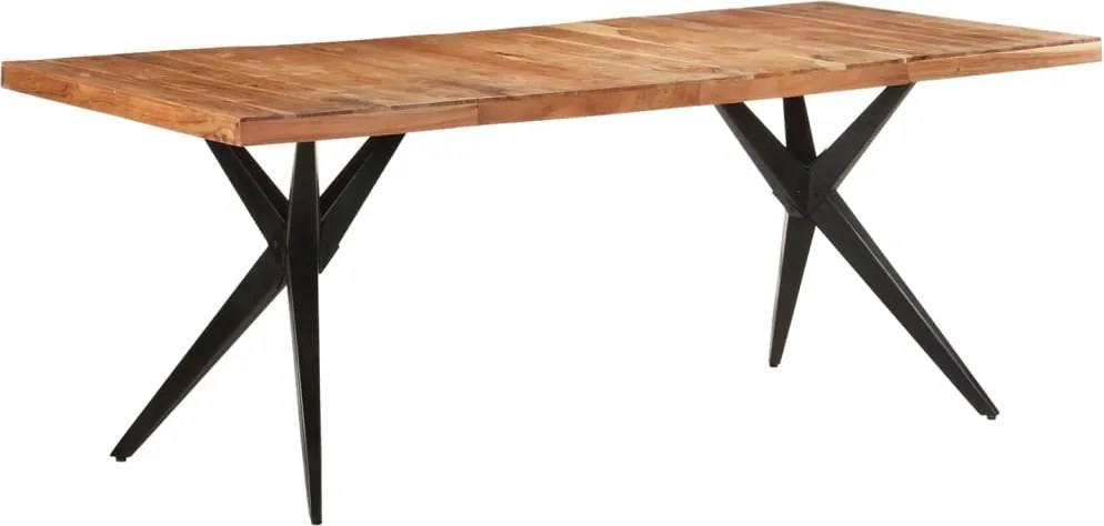 vidaXL Masă de bucătărie, 200x90x76 cm, lemn masiv acacia