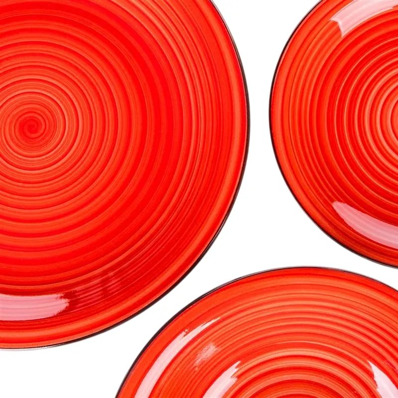 Set de masă Banquet Spiral Red 30 de piese