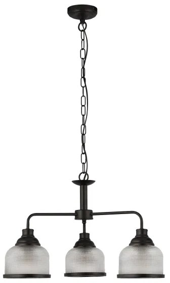 Lustră pe lanț Searchlight 1683-3BK HIGHWORTH 3xE27/60W/230V negru