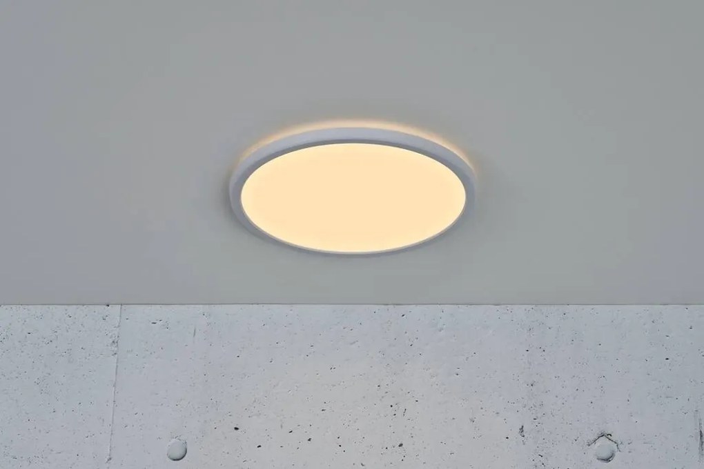 Plafoniera LED pentru iluminat exterior, senzor de miscare cu microunde, design silm Oja 29 alb 2700K 2110456101 NL