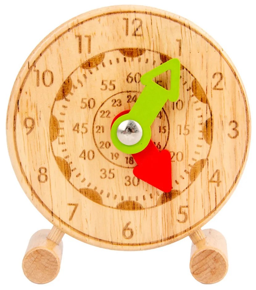 Ceas de învățare din lemn