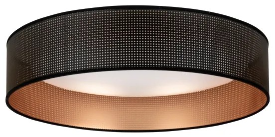 Plafonieră LED Duolla ROLLER LED/24W/230V d. 45 cm negru/cupru