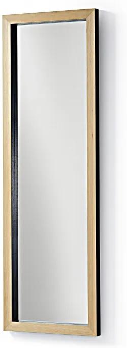 Oglinda dreptunghiulara maro/negru din lemn 48x148 cm Drop La Forma