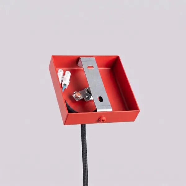Sollux SL.2141 - Lustră suspendată PASTELO pe cablu 1xG9/8W/230V roșie