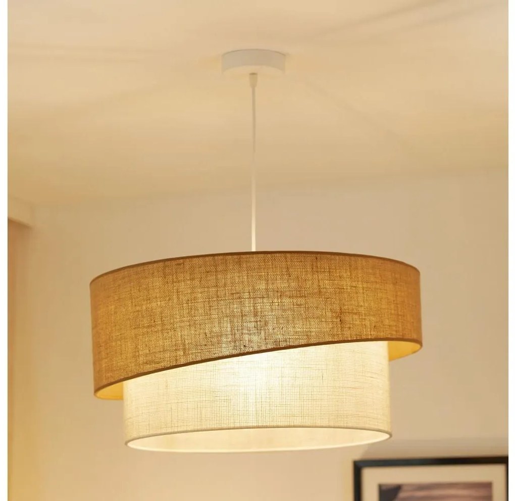 Brilagi - Lustr SHINE 1xE27/15W/230V, pr. 50 cm, bej/crem