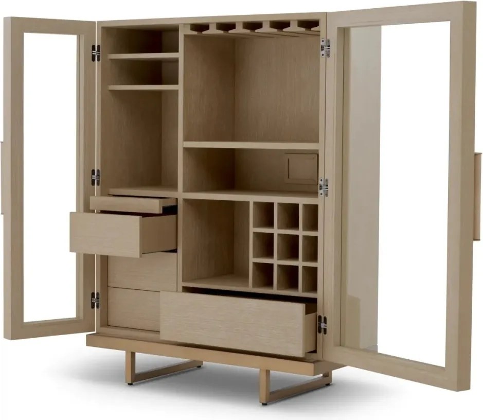 Bufet, Bar design LUX, Furnir de stejar albit, Connaught