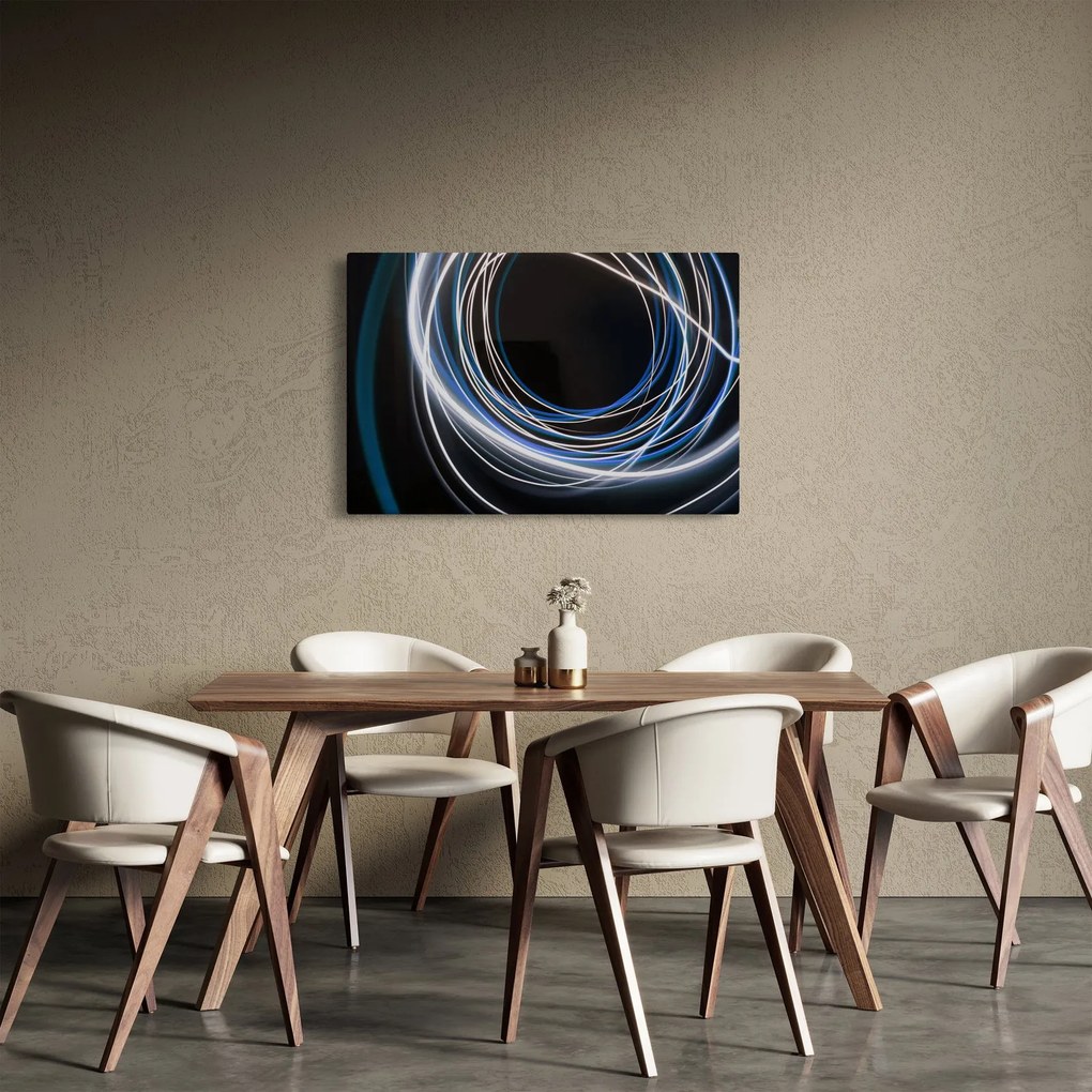 Tabloul cu linii albastre (90x60 cm)