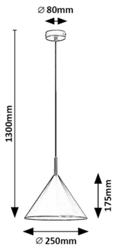 Lampă suspendată Rabalux 72007 Jarod, negru