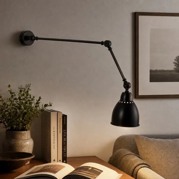 Brilagi - Lampă de perete QUILL 1xE27/40W/230V 83 cm neagră