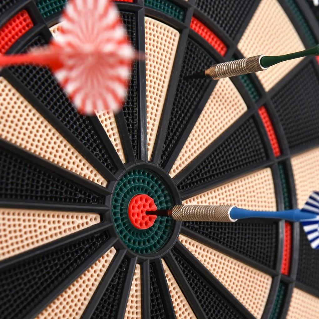 HOMCOM Țintă electronică de darts 27 jocuri principale până la 8 jucători Afișaj LED Negru | Aosom Romania