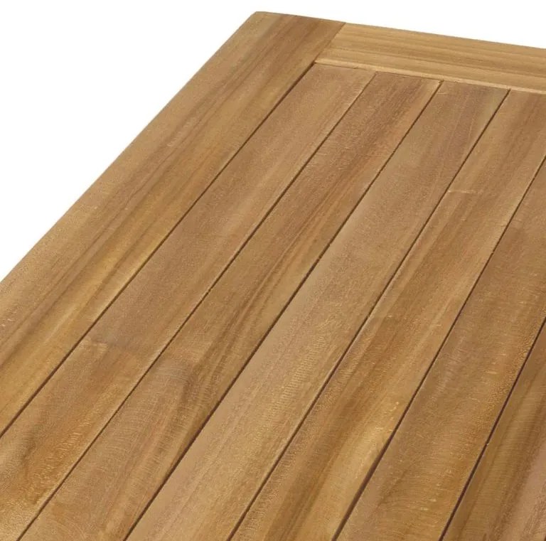 Masă de grădină Divero din lemn, 90 x 90 x 75 cm