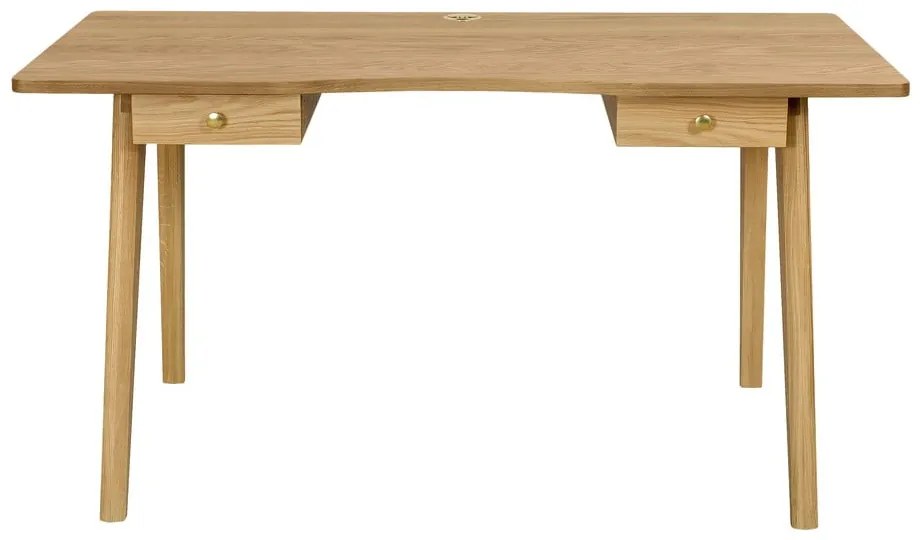 Birou cu aspect de lemn de stejar 70x140 cm Nice – Woodman