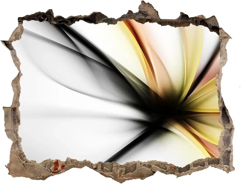 Autocolant de perete gaură 3D Floare abstract