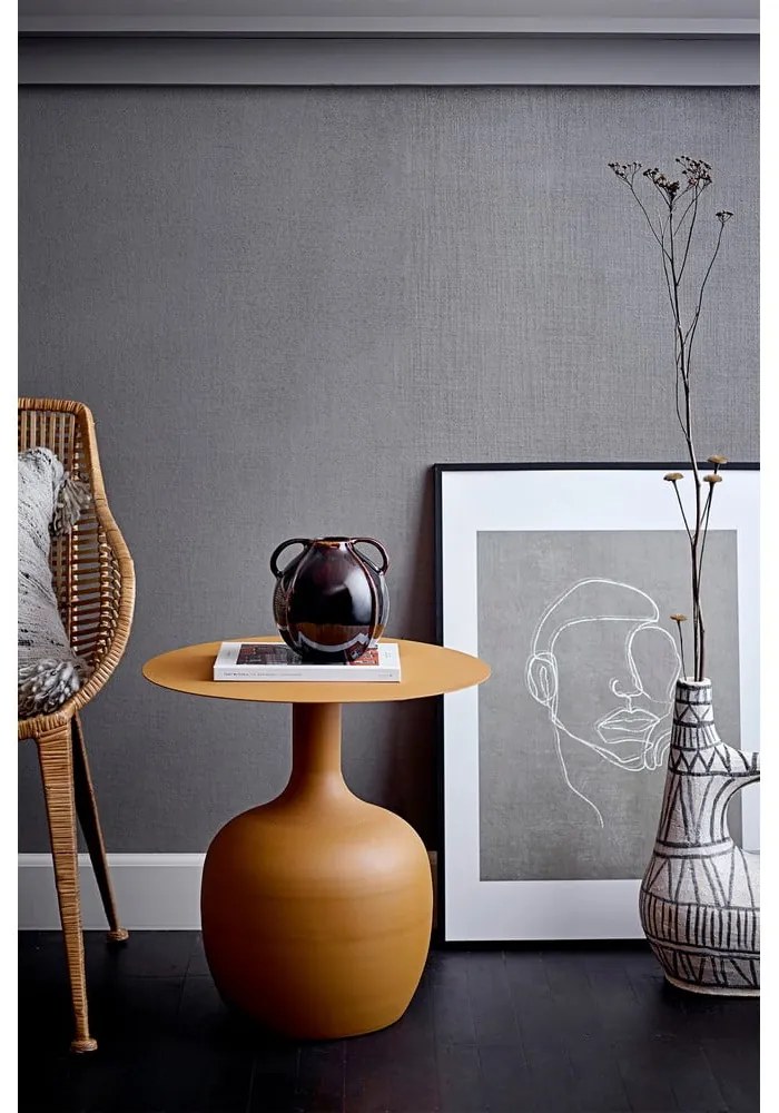 Măsuță auxiliară rotundă din metal ø 46 cm Ayah – Bloomingville