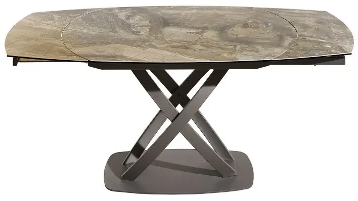 Masa extensibila cu design prin rotire Inception 130-190cm taupe