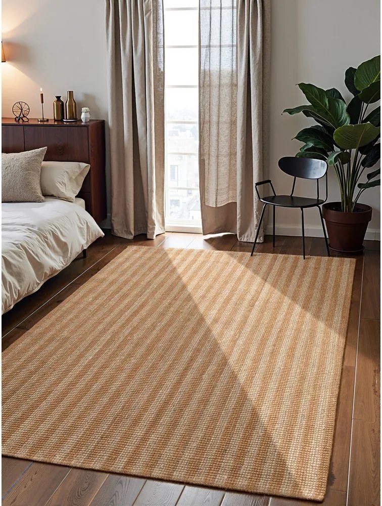 Covor bej țesut manual din iută 160x230 cm Harvest Amber – Elle Decoration