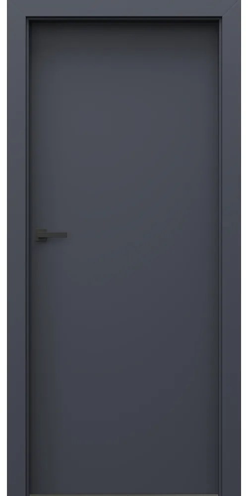 Usa de interior PORTA UNI COLOR MODERN cu toc reglabil - Model 1.1 Antracit Mat, 180-220 mm - 100% Rezistent la Apa