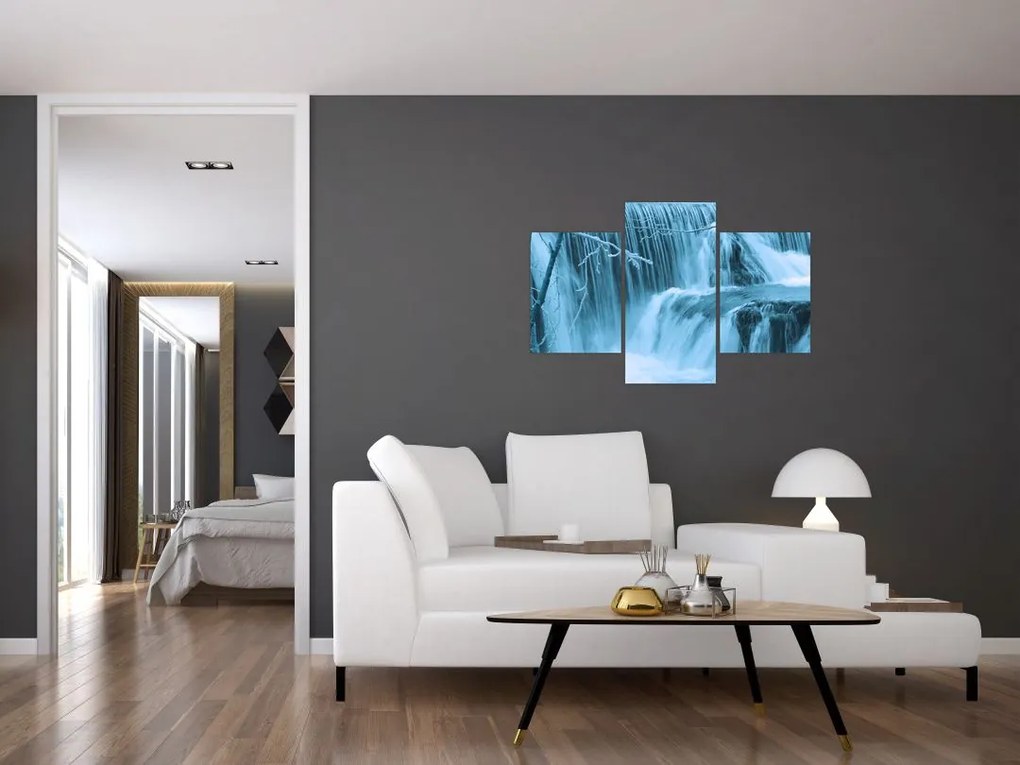 Tablou - cascadele închețate (90x60 cm)